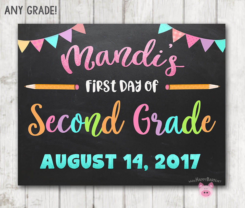 my first day of kindergarten sign free printable