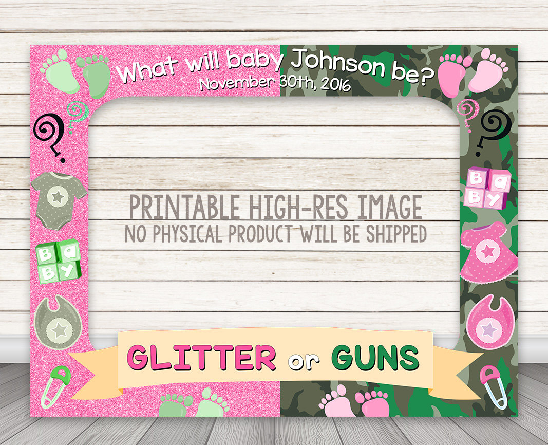 Invitations Announcements Birthday Photobooth Frame Woodland Baby Shower Photo Booth Frame Editable Gender Reveal Photo Prop Printable Mauve Photo Frame Template Paper Party Supplies