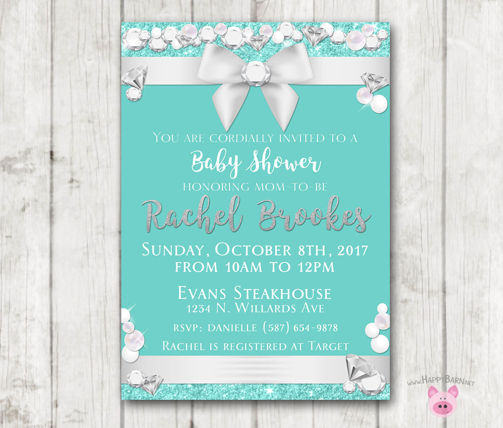 Printable Baby \u0026 Co Invitation, Tiffany 