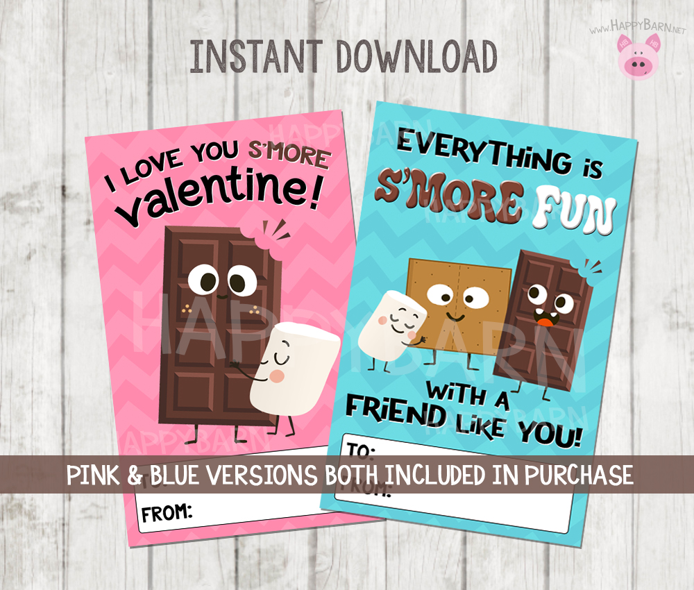 Printable Animals Valentine's Day Cards, Kids School Valentines Cards, Valentines  Cards, Printable Valentine's Cards, Owl Flamingo Dog Otter 