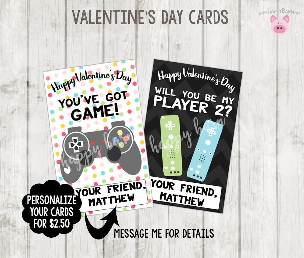 Printable Video Game Valentine s Cards Gamer Valentines Cards School Valentines Boy Gamer